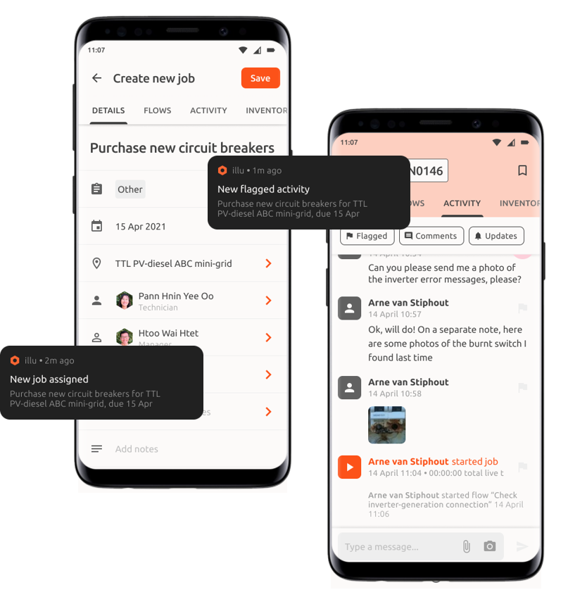 Field Work Management Software Illu